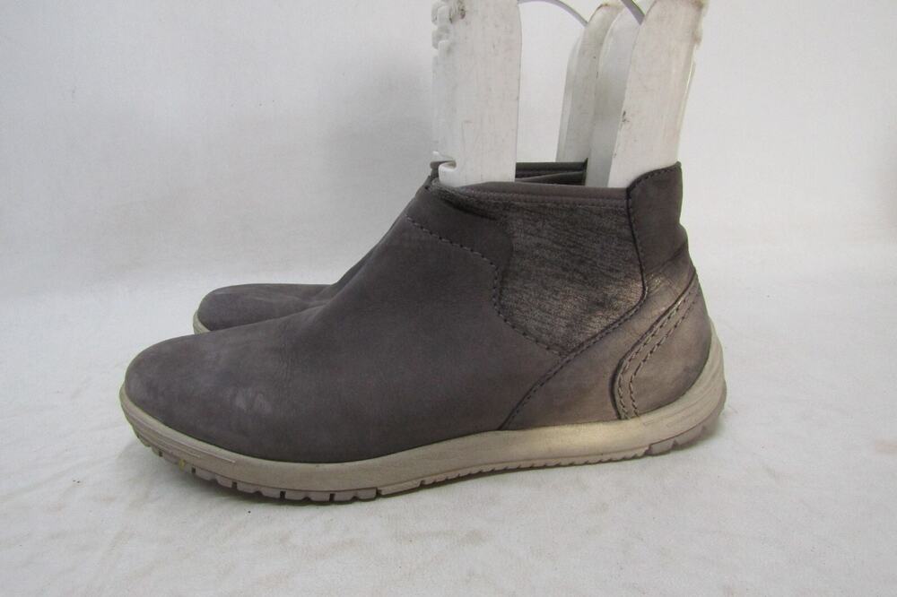 Dansko Womens Size 38 EUR Gray Suede Chelsea Ankle Fashion Boots Bootie